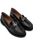 Kadın Hakiki Deri Siyah Loafer Ayakkabı 1040 91D2555 Bn Ayk SK25-26 Black 2