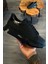 1051 Siyah Mat - Rugan Detay Hakiki Deri Erkek Sneakers 1