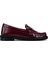 Kadın Hakiki Deri Bordo Loafer Ayakkabı 1040 91D2555 Bn Ayk SK25-26 Bordeaux 1