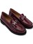 Kadın Hakiki Deri Bordo Loafer Ayakkabı 1040 91D2555 Bn Ayk SK25-26 Bordeaux 2