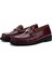 Kadın Hakiki Deri Bordo Loafer Ayakkabı 1040 91D2555 Bn Ayk SK25-26 Bordeaux 5