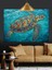Okyanus Deniz Kaplumbağası Dekoratif Kanvas - Mdf Ahşap Tablo 3