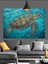 Okyanus Deniz Kaplumbağası Dekoratif Kanvas - Mdf Ahşap Tablo 4