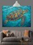 Okyanus Deniz Kaplumbağası Dekoratif Kanvas - Mdf Ahşap Tablo 5