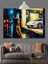 Vitrin Önü Spor Araba Dekoratif Kanvas - Mdf Ahşap Tablo 2