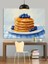 Yaban Mavi Pancake Dekoratif Kanvas - Mdf Ahşap Tablo 3