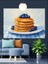 Yaban Mavi Pancake Dekoratif Kanvas - Mdf Ahşap Tablo 4