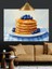 Yaban Mavi Pancake Dekoratif Kanvas - Mdf Ahşap Tablo 5