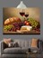 Şarap ve Meyve Sofrası Dekoratif Kanvas - Mdf Ahşap Tablo 5