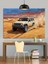 Kum Çölünde Jeep Araç Dekoratif Kanvas - Mdf Ahşap Tablo 1