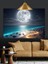 Ayışığında Kumsal Deniz Dekoratif Kanvas - Mdf Ahşap Tablo 4