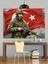 Asker Türk Bayrağı Dekoratif Kanvas - Mdf Ahşap Tablo 3