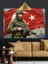 Asker Türk Bayrağı Dekoratif Kanvas - Mdf Ahşap Tablo 5