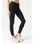 Siyah Esnek ve Toparlayıcı Spor Tayt Basic Seamless 1