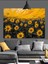 Sarı Güneş Çiçekleri Dekoratif Kanvas - Mdf Ahşap Tablo 3