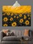 Sarı Güneş Çiçekleri Dekoratif Kanvas - Mdf Ahşap Tablo 4