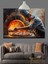Fırında Pizza Ustası Dekoratif Kanvas - Mdf Ahşap Tablo 4