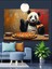 Panda Pizza Şef Dekoratif Kanvas - Mdf Ahşap Tablo 4