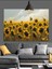 Sarı Günebakan Tarlası Dekoratif Kanvas - Mdf Ahşap Tablo 2