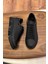1051 Siyah Mat - Rugan Detay Hakiki Deri Erkek Sneakers 4