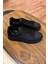 1051 Siyah Mat - Rugan Detay Hakiki Deri Erkek Sneakers 5
