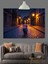 Gece Sokakta Kedi Dekoratif Kanvas - Mdf Ahşap Tablo 2