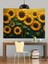 Güneşe Bakan Ayçiçekleri Dekoratif Kanvas - Mdf Ahşap Tablo 1