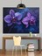 Mor Orkide Tablo Dekoratif Kanvas - Mdf Ahşap Tablo 1