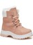 946.F21K.240-114 Alexis Kürklü Fermuarlı Pudra Kız Çocuk Bot 1