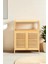 Bambu Çift Kapaklı 2 Raflı Banyo Düzenleyici Organizer Yatay Dolap DB-0038 3
