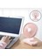Mini Fan 4 Kademeli 4000MAH Şarjlı Ultra Güçlü Taşınabilir Vantilatör D606 Pembe 1