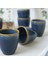 Shizen Mavi Latte Kupa 8 cm 6 Adet Q39 1