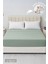 Düz Mint Yeşili Lastikli Ranforce Çarşaf %100 Pamuk Tek/Çift Kişilik Ev, Otel Çarşafı 1