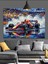 Yağmurlu Yarış Arabası Dekoratif Kanvas - Mdf Ahşap Tablo 2