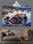 Yağmurlu Yarış Arabası Dekoratif Kanvas - Mdf Ahşap Tablo 3
