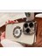 Aks iPhone 14 Pro Max Uyumlu Lens Korumalı Lazer Kılıf Gold 2
