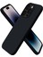 Apple iPhone 14 Pro Max Kılıf 6.7 ile Uyumlu, Ince Sıvı Silikon 3 Katmanlı Tam Kaplamalı Yumuşak Jel Kauçuk Kılıf Kapak, (Siyah, 6.7 Inç) 1