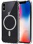 iPhone Xs Max Için Kılıf Kamera Korumalı Magsafe ile Uyumlu Wireless Şarj Özellikli Şeffaf Kılıf (Şeffaf, iPhone Xs Max) 1