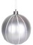 Yılbaşı Ağaç Süsü Yılbaşı Topu 6'lı Paket Gümüş 8 Cm. 3