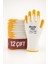 Nitril Polyester Eldiven Beyaz-Sarı 12`li 1