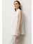 Kadın Tül Şal Yaka Yelek 6502 Ekru 2