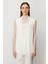 Kadın Tül Şal Yaka Yelek 6502 Ekru 3