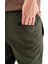 Erkek Haki Nefes Alan Likralı Esnek Kumaş Dar ve Bilek Paça Jogger Pantolon 7