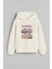 Labubu Baskılı Ekru Kız Çocuk Kapüşonlu Sweatshirt 1