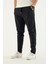 Erkek Siyah Nefes Alan Likralı Esnek Kumaş Dar ve Bilek Paça Jogger Pantolon 3