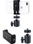 Saywın Çift Girişli Telefon Tutuculu Tripod Slr Kamera Için 360 Derece Dönebilen Metal Mafsal Aparatı 1/4 1