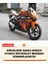 Reflektörlü Gri Dikişli Kad?rga KDR-250 Pro Arka Çanta Uyumlu Branda Motosiket Brandası Motor Örtüsü Çadır Su Geçirmez Motosiklet Kılıfı Motor Brandası 2