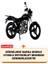 Reflektörlü Gri Dikişli Mondial 150 Mr Vulture Pro Branda Motosiket Brandası Motor Örtüsü Çadır Su Geçirmez Motosiklet Kılıfı Motor Brandası 2