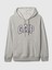 Kadın LIGHT HEATHER GREY B08 Gap Logo Havlu Kumaş Sweatshirt 7
