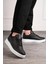 Günlük Siyah Beyaz Erkek Sneaker Ayakkabı 1
